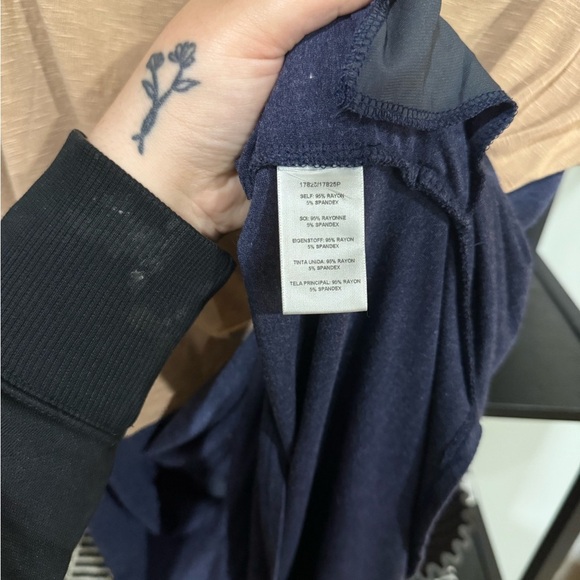 Dolan Left Coast Collection Womens Medium Navy Tan Tunic Dress size large - Picture 7 of 8